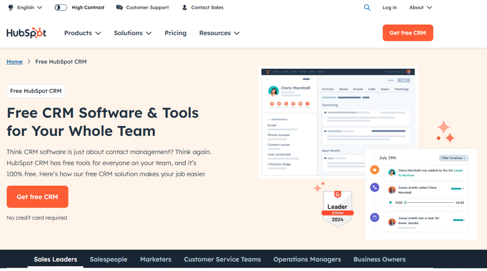 Top CRM Tools for B2B SaaS Marketing Teams